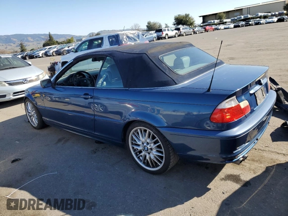 2003 BMW 3 Series 330Ci with VIN WBABS534X3JU98220, listed as a Copart auction lot 42855875 with 169,990 mi miles and Salvage Title. Bid and sale history available at carsss.com. Image 2.