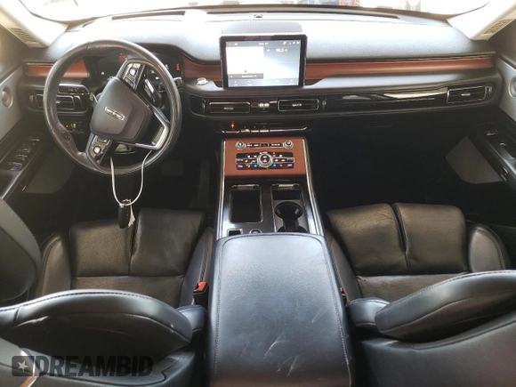 2021 Lincoln Aviator Reserve with VIN 5LM5J7WC9MGL08464, listed as a Copart auction lot 59181695 with 27,830 mi miles and Salvage title. Bid and sale history available at DreamBid. Image 8.