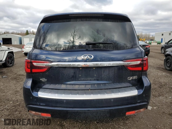 2019 Infiniti QX80 LUXE with VIN JN8AZ2NE8K9232889, listed as a Copart auction lot 53538575 with 96,642 mi miles and Clean Title. Bid and sale history available at carsss.com. Image 6.