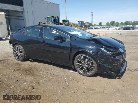 2024 Toyota Prius LE with VIN JTDACAAU4R3046204, listed as a Copart auction lot 55078395 with 2,193 mi miles and Salvage Title. Bid and sale history available at DreamBid. Image 4.