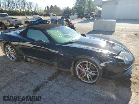 2015 Chevrolet Corvette Z51 3LT with VIN 1G1YM3D72F5104008, listed as a Copart auction lot 82122084 with 81,311 mi miles and Salvage Title. Bid and sale history available at carsss.com. Image 4.
