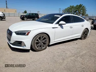 2021 Audi A5 Sportback Premium Plus z VIN WAUCBCF52MA025975, wystawiony jako Copart lot #56592175 z przebiegiem 52 135 mil mil oraz Szkoda całkowita • Salvage title. Historia ofert i sprzedaży dostępna na DreamBid. Obrazek 1.