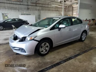 2014 Honda Civic LX z VIN 19XFB2F50EE239453, wystawiony jako Copart lot #59583045 z przebiegiem 246 647 mil mil oraz Szkoda całkowita • Salvage title. Historia ofert i sprzedaży dostępna na DreamBid. Obrazek 1.