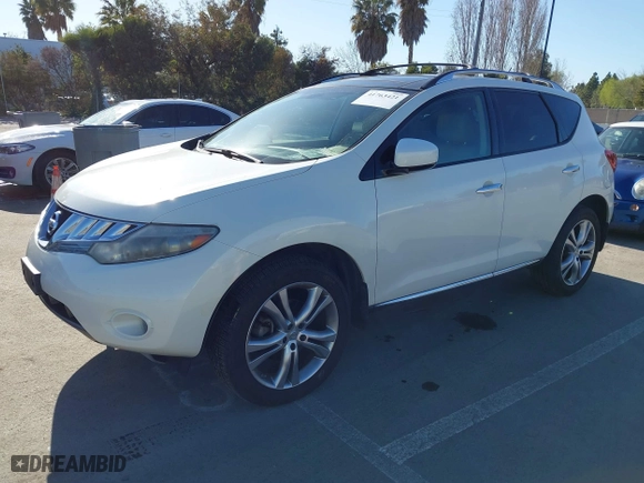 2010 Nissan Murano SL with VIN JN8AZ1MWXAW120261, listed as a IAAI auction lot 41763421 with 158,907 mi miles. Bid and sale history available at carsss.com. Image 2.