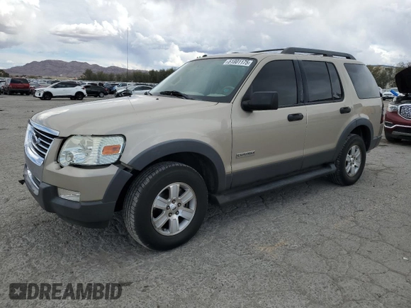 2006 Ford Explorer XLT with VIN 1FMEU73836UB23499, listed as a Copart auction lot 51801175 with 132,907 mi miles and Salvage Title. Bid and sale history available at carsss.com. Image 1.