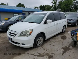 2006 Honda Odyssey EX-L z VIN 5FNRL38636B404977, wystawiony jako Copart lot #58221025 z przebiegiem 178 958 mil mil oraz Szkoda całkowita • Salvage title. Historia ofert i sprzedaży dostępna na DreamBid. Obrazek 1.