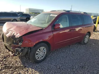 2012 Kia Sedona LX with VIN KNDMG4C73C6474734, listed as a Copart auction lot 76368854 with 138,808 mi miles and Salvage Title. Bid and sale history available at carsss.com. Image 1.