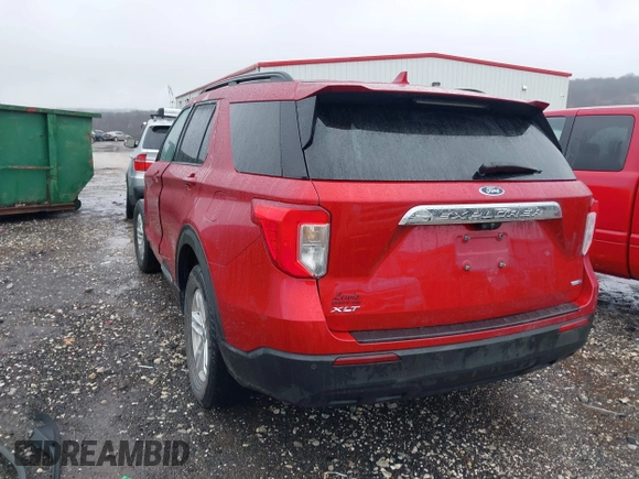 2020 Ford Explorer XLT with VIN 1FMSK8DH7LGB41348, listed as a IAAI auction lot 41547113 with 76,372 mi miles and . Bid and sale history available at DreamBid. Image 3.