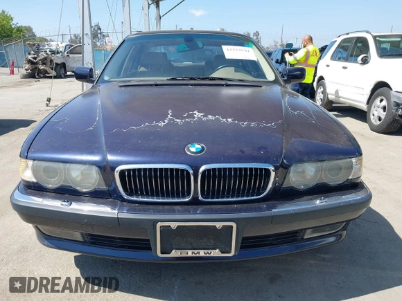 2001 BMW 7 Series 740iL with VIN WBAGH83451DP33964, listed as a IAAI auction lot 42223541 with 192,111 mi miles and . Bid and sale history available at DreamBid. Image 6.