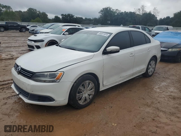 2013 Volkswagen Jetta Sedan SE with VIN 3VWDP7AJ9DM375835, listed as a Copart auction lot 80051974 with 180,645 mi miles and Salvage Title. Bid and sale history available at carsss.com. Image 1.