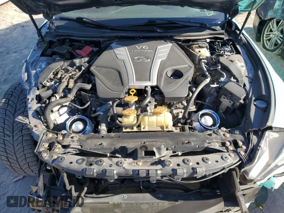 2018 Infiniti Q60 Sport with VIN JN1EV7EK6JM341104, listed as a Copart auction lot 82397074 with 53,666 mi miles and Salvage Title. Bid and sale history available at DreamBid. Image 11.