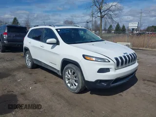 2015 Jeep Cherokee Limited with VIN 1C4PJMDS7FW522581, listed as a IAAI auction lot 41870516 with 143,904 mi miles and . Bid and sale history available at DreamBid. Image 1.