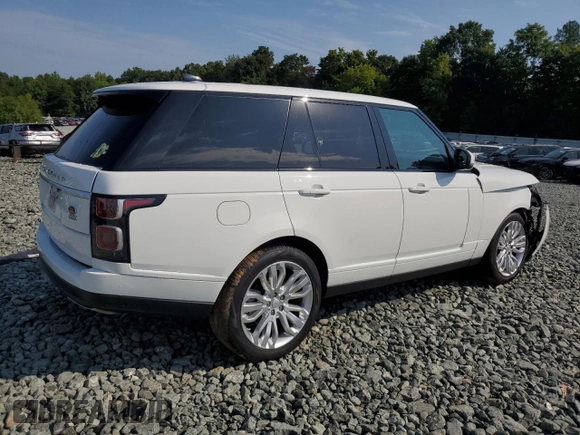 2018 Land Rover Range Rover HSE with VIN SALGS2RK6JA505795, listed as a Copart auction lot 65887004 with 24,926 mi miles and Salvage title. Bid and sale history available at DreamBid. Image 3.