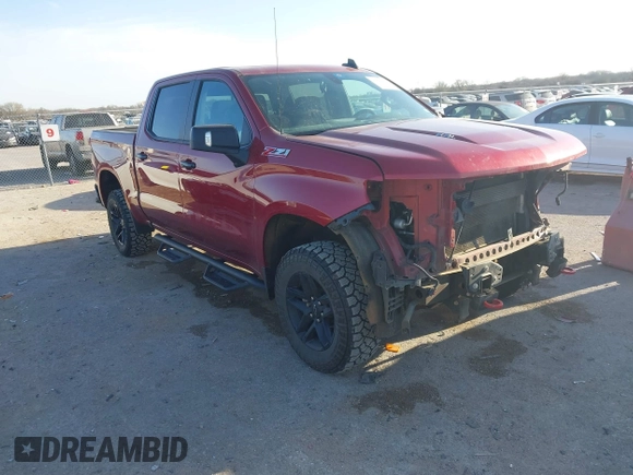 2021 Chevrolet Silverado 1500 LT Trail Boss with VIN 3GCPYFEL0MG154044, listed as a IAAI auction lot 41842781 with 102,505 mi miles and . Bid and sale history available at DreamBid. Image 1.