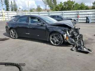 2014 Ford Fusion Titanium with VIN 3FA6P0K90ER190672, listed as a Copart auction lot 50535565 with 139,077 mi miles and Salvage Title. Bid and sale history available at DreamBid. Image 4.