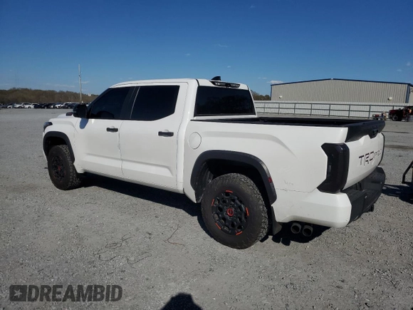 2024 Toyota Tundra TRD Pro Hybrid с VIN 5TFPC5DB5RX050766, выставлен на аукционе Copart как лот 48913315 с пробегом 26 054 миль миль и Списание • Salvage title. История ставок и продаж доступна на DreamBid. Изображение 2.
