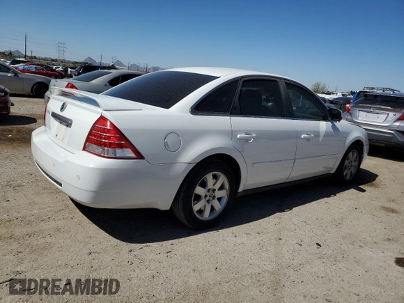 2005 Mercury Montego Luxury z VIN 1MEFM40155G626347, wystawiony jako Copart lot #46715235 z przebiegiem 213 883 mil mil oraz Szkoda całkowita • Salvage title. Historia ofert i sprzedaży dostępna na DreamBid. Obrazek 3.