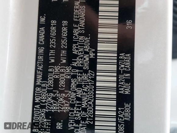 2025 Lexus NX 250 Premium z VIN 2T2GDCAZ0SC017127, wystawiony jako Copart lot #64791325 z przebiegiem 9 735 mil mil oraz Szkoda całkowita • Salvage title. Historia ofert i sprzedaży dostępna na DreamBid. Obrazek 13.