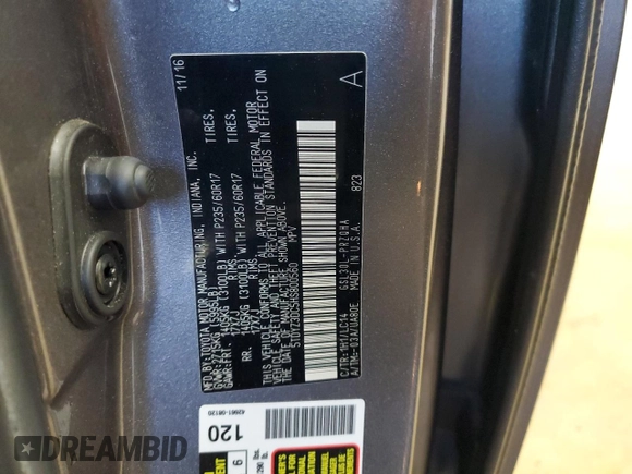 2017 Toyota Sienna XLE Auto Access Seat with VIN 5TDYZ3DC5HS800560, listed as a Copart auction lot 51084415 with 152,043 mi miles and Salvage Title. Bid and sale history available at carsss.com. Image 13.