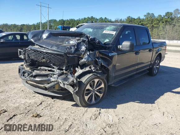 2020 Ford F-150 XL with VIN 1FTEW1C42LFA54457, listed as a Copart auction lot 80918224 with 94,661 mi miles and Salvage Title. Bid and sale history available at carsss.com. Image 1.