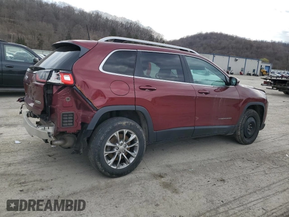 2019 Jeep Cherokee Latitude Plus with VIN 1C4PJMLX2KD422696, listed as a Copart auction lot 50888725 with 72,737 mi miles and Salvage Title. Bid and sale history available at DreamBid. Image 3.
