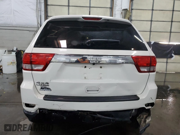 2012 Jeep Grand Cherokee Laredo with VIN 1C4RJFAG1CC176108, listed as a Copart auction lot 45708935 with 183,300 mi miles and Salvage Title. Bid and sale history available at carsss.com. Image 6.