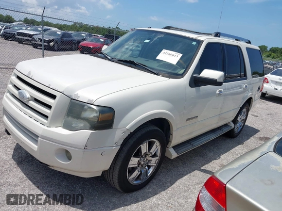 2007 Ford Expedition Limited with VIN 1FMFU19527LA24100, listed as a IAAI auction lot 42360613 with 218,331 mi miles and . Bid and sale history available at DreamBid. Image 2.