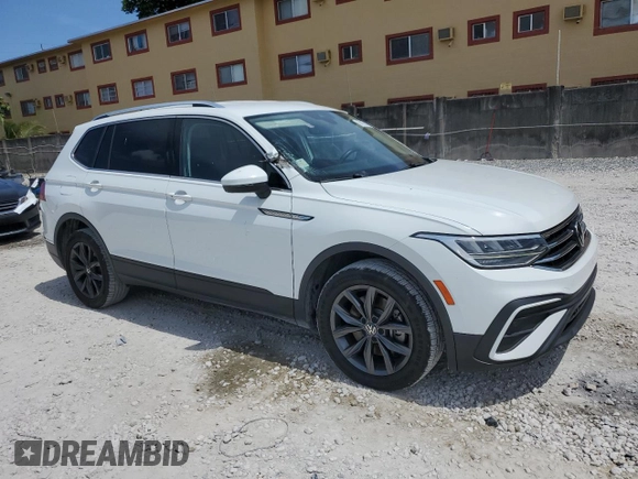 2022 Volkswagen Tiguan SE with VIN 3VV3B7AX4NM147469, listed as a Copart auction lot 59150175 with 100,307 mi miles and Salvage title. Bid and sale history available at DreamBid. Image 4.