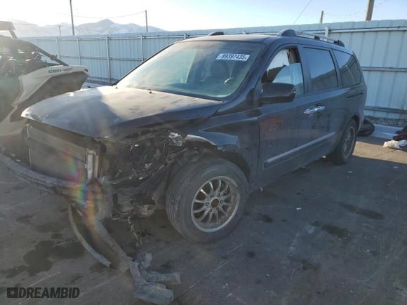 2007 Hyundai Entourage GLS with VIN KNDMC233476012055, listed as a Copart auction lot 89397435 with 0 mi miles and Salvage Title. Bid and sale history available at carsss.com. Image 1.
