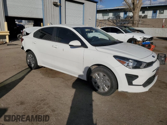 2021 Kia Rio LX with VIN 3KPA24AD2ME425093, listed as a Copart auction lot 47446655 with 62,306 mi miles and Salvage Title. Bid and sale history available at carsss.com. Image 4.