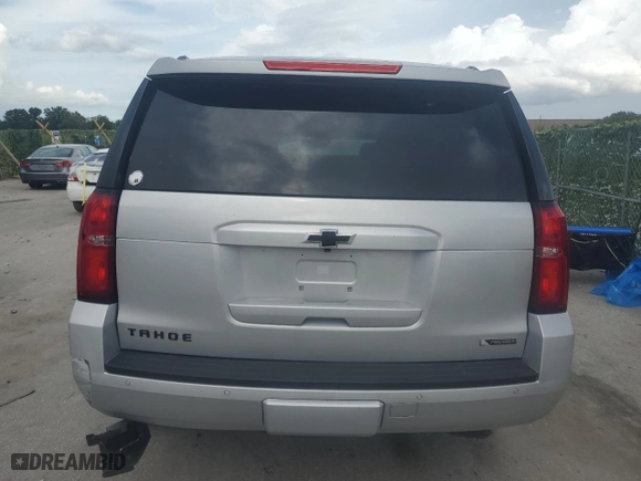 2018 Chevrolet Tahoe Premier with VIN 1GNSCCKJ5JR354222, listed as a Copart auction lot 63636604 with 0 mi miles and Salvage Title. Bid and sale history available at carsss.com. Image 6.