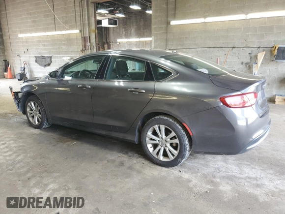 2015 Chrysler 200 Limited with VIN 1C3CCCAB0FN681282, listed as a Copart auction lot 59132615 with 90,577 mi miles and Salvage title. Bid and sale history available at DreamBid. Image 2.