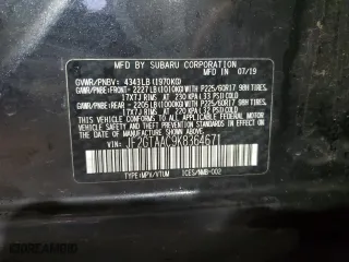 2019 Subaru Crosstrek with VIN JF2GTAAC9K8364671, listed as a Copart auction lot 44514875 with 54,619 mi miles and Clean Title. Bid and sale history available at carsss.com. Image 13.
