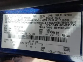 2016 Ford Fiesta SE with VIN 3FADP4BJ6GM133353, listed as a IAAI auction lot 41879544 with 95,550 mi miles and . Bid and sale history available at DreamBid. Image 9.