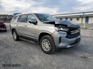 2023 Chevrolet Tahoe LT with VIN 1GNSKNKD0PR381118, listed as a Copart auction lot 43597495 with 44,953 mi miles and Salvage Title. Bid and sale history available at carsss.com. Image 4.