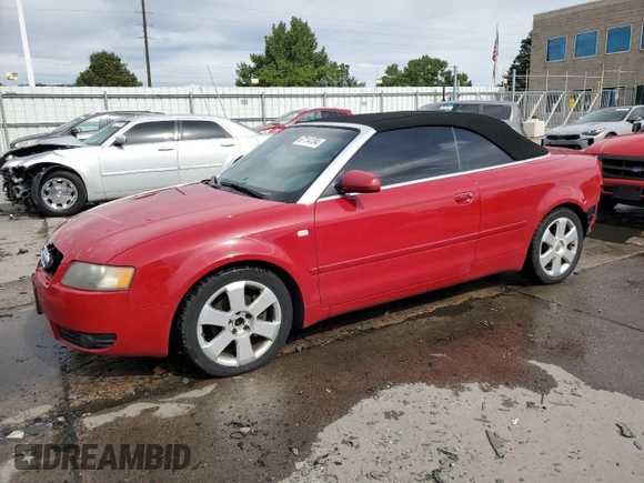 2004 Audi A4 3.0L with VIN WAUAT48H04K002500, listed as a Copart auction lot 67114134 with 128,778 mi miles and Salvage Title. Bid and sale history available at carsss.com. Image 1.