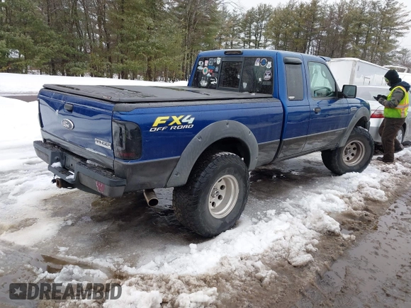 2007 Ford Ranger XLT with VIN 1FTZR45E27PA59514, listed as a IAAI auction lot 41560939 with 1 mi miles. Bid and sale history available at carsss.com. Image 4.