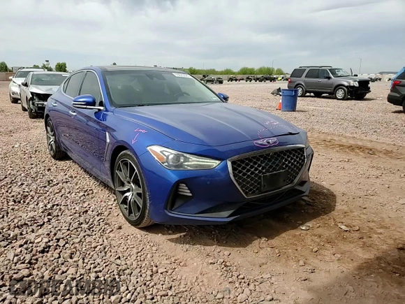 2020 Genesis G70 2.0T with VIN KMTG44LA6LU048650, listed as a Copart auction lot 59025025 with 174,215 mi miles and Salvage title. Bid and sale history available at DreamBid. Image 13.