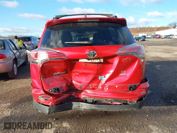 2016 Toyota RAV4 LE with VIN JTMBFREVXGJ100692, listed as a IAAI auction lot 41847333 with 130,822 mi miles. Bid and sale history available at carsss.com. Image 16.