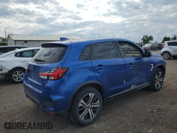 2020 Mitsubishi Outlander SE with VIN JA4AP4AU4LU026228, listed as a Copart auction lot 58708445 with 107,957 mi miles and Salvage title. Bid and sale history available at DreamBid. Image 3.