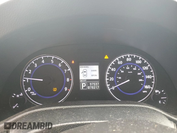 2015 Infiniti Q40 with VIN JN1CV6AR0FM523487, listed as a Copart auction lot 73708424 with 97,537 mi miles and Salvage Title. Bid and sale history available at carsss.com. Image 9.