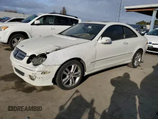 2009 Mercedes-Benz CLK-Class 3.5L with VIN WDBTJ56H39F268506, listed as a Copart auction lot 46494245 with 158,726 mi miles and Clean Title. Bid and sale history available at carsss.com. Image 1.