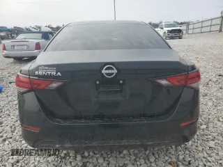 2025 Nissan Sentra S with VIN 3N1AB8BV4SY221733, listed as a Copart auction lot 47888115 with 6,100 mi miles and Salvage title. Bid and sale history available at DreamBid. Image 6.