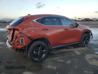 2022 Lexus NX with VIN JTJHKCFZ7N2008187, listed as a Copart auction lot 87308334 with 24,378 mi miles and Salvage Title. Bid and sale history available at carsss.com. Image 3.
