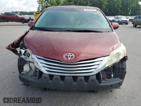 2011 Toyota Sienna XLE with VIN 5TDDK3DCXBS024257, listed as a Copart auction lot 60667145 with 283,609 mi miles and Salvage title. Bid and sale history available at DreamBid. Image 5.