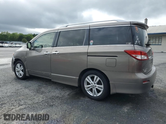 2014 Nissan Quest S with VIN JN8AE2KP9E9105056, listed as a Copart auction lot 56594235 with 117,103 mi miles and Clean title. Bid and sale history available at DreamBid. Image 2.