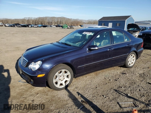 2005 Mercedes-Benz C 240 with VIN WDBRF81J75F601811, listed as a Copart auction lot 48210795 with 59,454 mi miles and Clean Title. Bid and sale history available at DreamBid. Image 1.