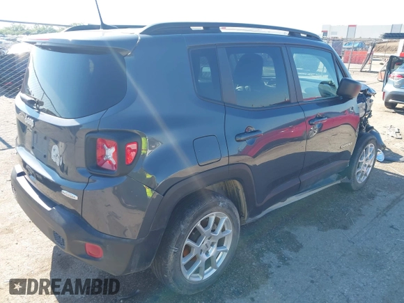 2022 Jeep Renegade Latitude with VIN ZACNJDB17NPN46406, listed as a IAAI auction lot 42230690 with 23,519 mi miles and . Bid and sale history available at DreamBid. Image 4.