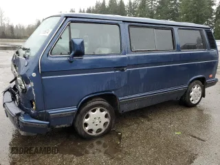 1988 Volkswagen Vanagon with VIN WV2YB0259JH048445, listed as a Copart auction lot 81636074 with 174,266 mi miles and Salvage Title. Bid and sale history available at DreamBid. Image 1.