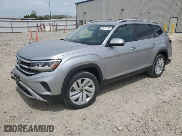 2021 Volkswagen Atlas SEL with VIN 1V2ER2CA8MC570634, listed as a Copart auction lot 57113175 with 47,766 mi miles and Salvage title. Bid and sale history available at DreamBid. Image 1.
